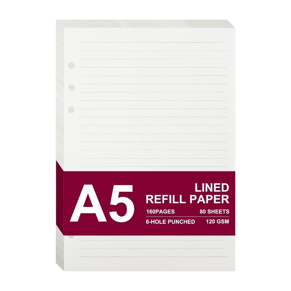 6 Hole Loose Leaf Refills Pages A5 Agenda Pages Portable Inserts Pages  Financial Ledger Budget