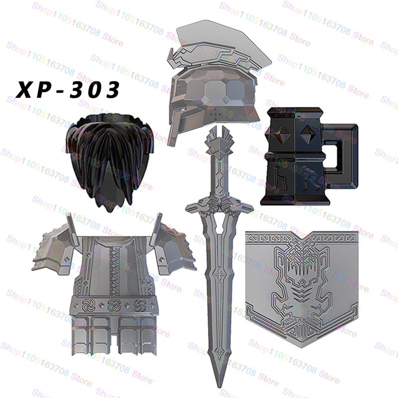 Superior-Grade Moc Medieval Military Miniature-Figureure High-Standard Orcs Superior-Grade Army Figurineures First-Class Armor First-Class