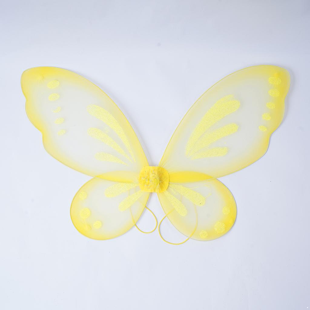 Girls Sparkling Fairy Angel Sheer Wings for Kids Photography Masquerade Halloween Christmas Party Cosplay Costume