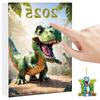 Christmas Advent Calendar Multi-Purpose Dinosaur Countdown Calendar Cute Hanging Dragon Ornaments for Kids Toddlers Xmas Gifts