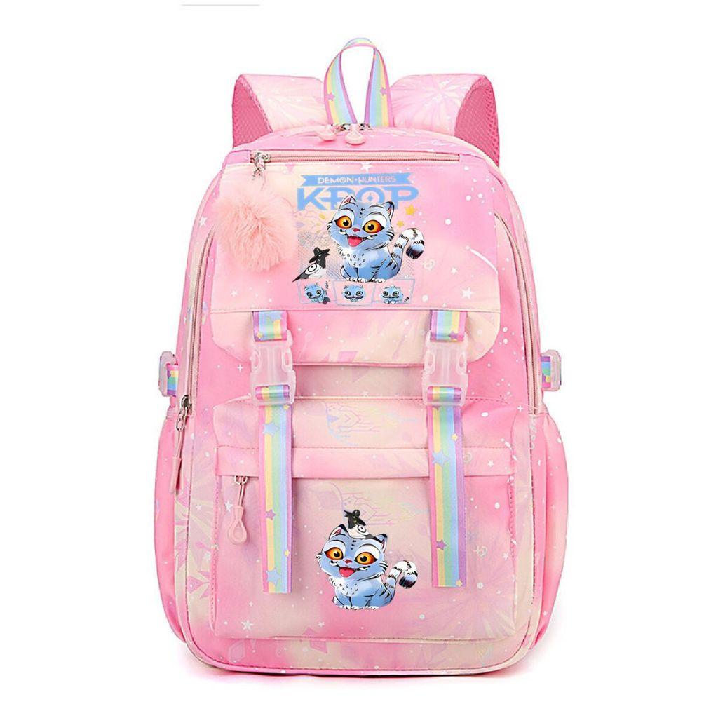 Kinder Mädchen Kpop Zoey Mira Rumi Derpy Sajaboys Bedruckte Schülertasche Freizeit Regenbogen Rucksack