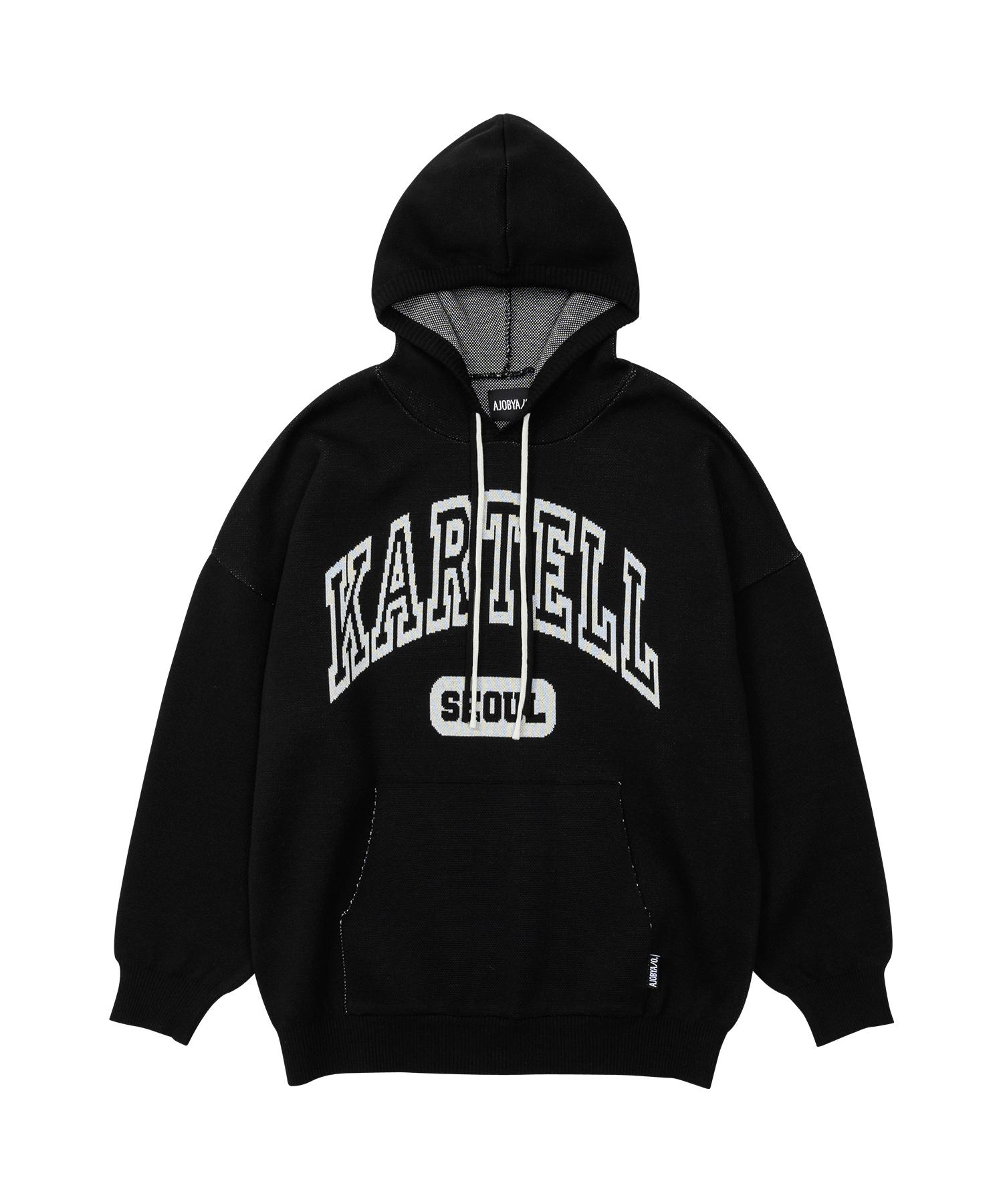 Azo By Azo Seoul Kartell Cotton Knit Hoodie [Black] Reference/Relaxed(L)