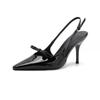 Fashion 2025 Summer High Heel Sandals Women Sandals Fashion Butterfly-knot Dress Shoes Women Singbacks Pumps Elegant Party Wedding Shoes