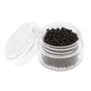 1000 Peças Anéis de Micro Contas de Silicone Links para Extensão de Cabelo com Ponta I-tip - Preto, 3 mm