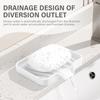 Silicone Soap Dish with Drain, SAISN Kitchen Soap Tray for Shower 2 Pack Self Draining Soap Dish Soft Bathroom Soap Holder for Kitchen Sink Flexible