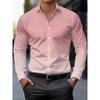 Chemise Mode Homme, Printemps/Automne Décontractée Respirante à Boutons Manches Longues