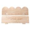 Threaded Construction Wall Mounted Shelves Wooden Material Arched Wall Shelves  Wall Decoration