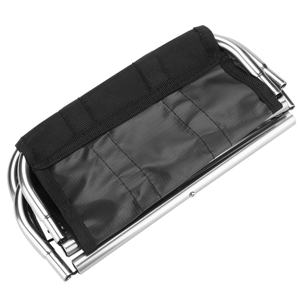 Aluminum Alloy Folding Chair, Portable Camping Stool with Oxford Fabric for Hiking, Fishing, Outdoor Picnic