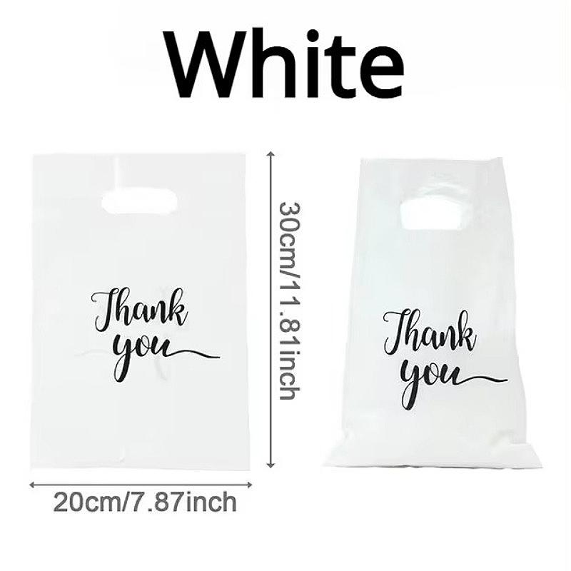 10/20/50PCS Thank You Gift Bags Handheld Shopping Bag Birthday Partie Wedding Anniversary Christmas Thanksgiving Gift Packaging