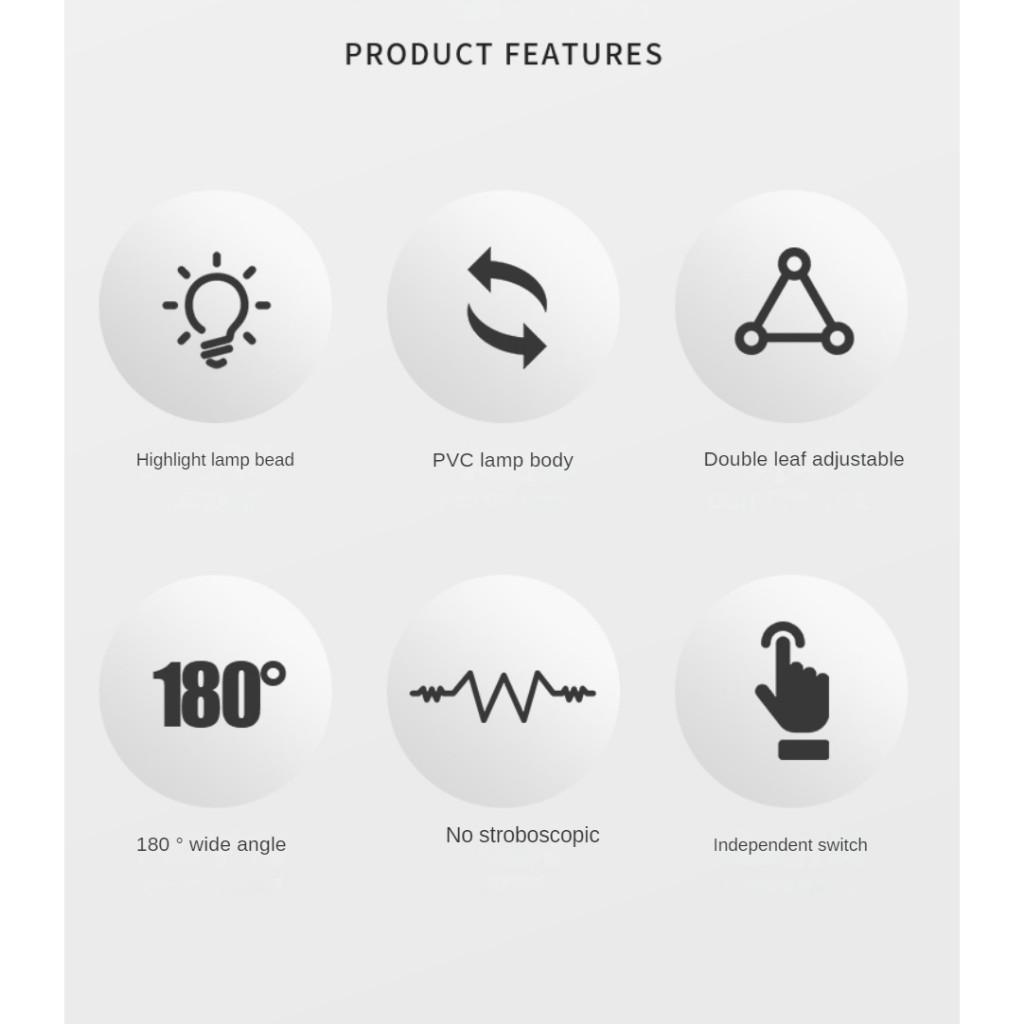 Lumină Acvariu Luminozitate Ridicată Pliabilă cu Două Brațe Rotativă la 180° Lampă LED Acvariu Ajustabilă Spectru Complet Lumină Acvariu