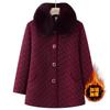 Middle-aged Elderly Autumn and Winter Clothing Female Grandmother Winter Clothing Fleece Jacket Mother Mink Fleece Coat Old Lady Clothing