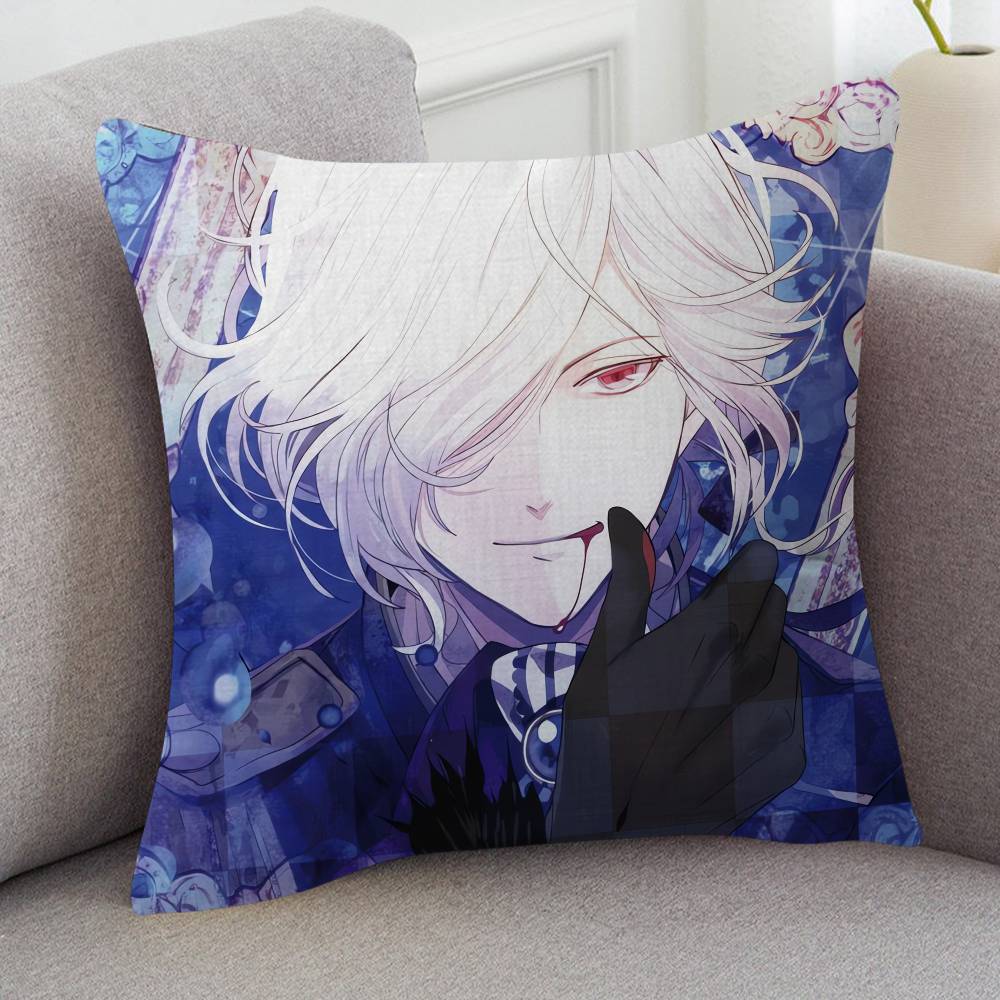 Anime Diabolik Lovers Pillow Case Soft Double Sided Print Sofa Cushion Cover Throw Pillow Covers