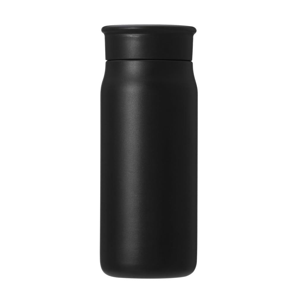Starbucks Recycled Stainless Steel Mini Bottle, Matte Black, 355ml