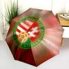 Hungary National Football Team  pattern, automatic folding umbrella, portable and foldable design, 8 ribs, a Christmas or birthday gift.