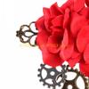 49MD Steampunk Hair Clip Goth Flower Hair Clip For Women Diy Bridal Headdress Steampunk Brooch Goth Barrettes Goth Brooch Pin