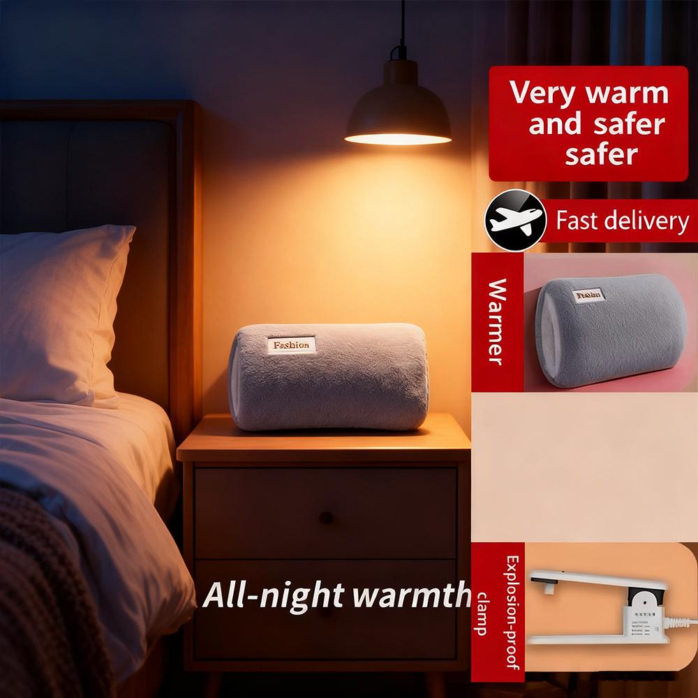 Electric Hot Water Bag Home Heater Soft Winter Hand Warmer Reusable Bottle EU Plug Rechargeable Pocket Warmer Home Office