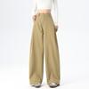 Womens High-Waisted Wide-Leg Trousers 2026 Casual Loose Pants