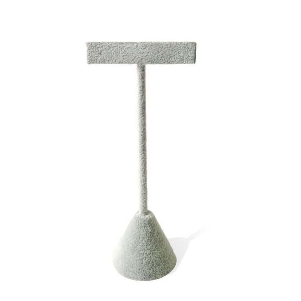 Exquisite Velvet Earrings Display Rack T-Shape Earrings Display Stand Earrings Holder  Decoration