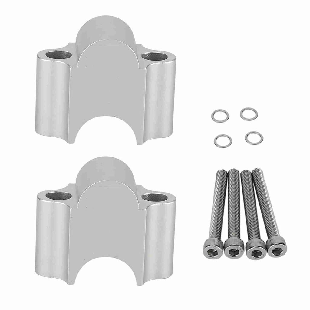 Aluminum Alloy Handbar Riser 7Celsius8 22mm Motorcycle Handbar Rising Clamp(Black)