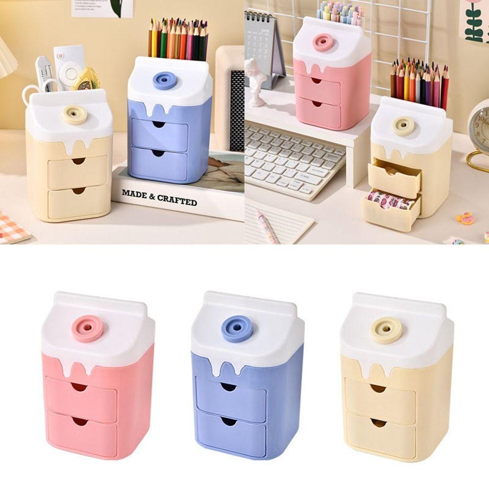 

PS Pen Holder Large Capacity Desktop Storage Box New Pencil Case Stationery