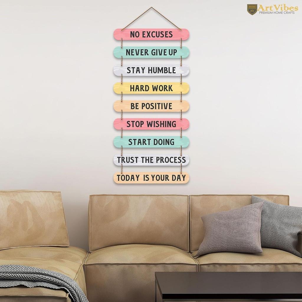 Decorative Motivational Quotes Printed Mdf Wooden Wall Hanging | Scenery | Gifts | Quote Decor | Paintings | Wall Art For Hall