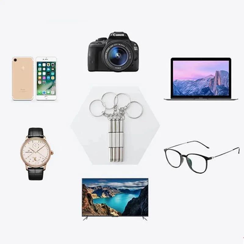 Portable 3-in-1 Eyeglass & Watch Repair Kit: Mini Screwdriver Set with Keychain for Glasses & Sunglasses