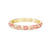 Moda Colorido Vintage Esmalte Cloisonné Pulseira Tradicional Chinesa Flor Cristal Esmalte Abertura Pulseira de Mão Feminina Meninas