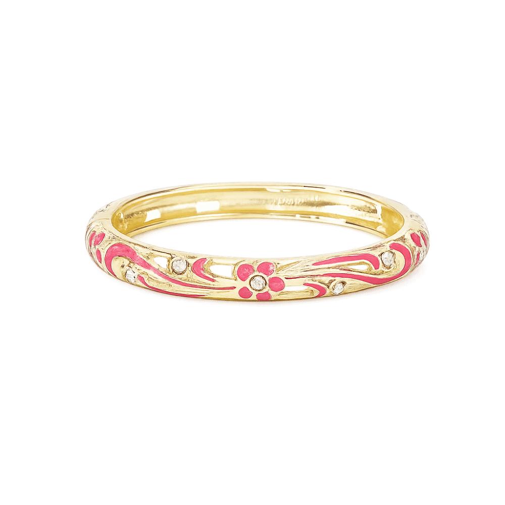Moda Colorido Vintage Esmalte Cloisonné Pulseira Tradicional Chinesa Flor Cristal Esmalte Abertura Pulseira de Mão Feminina Meninas