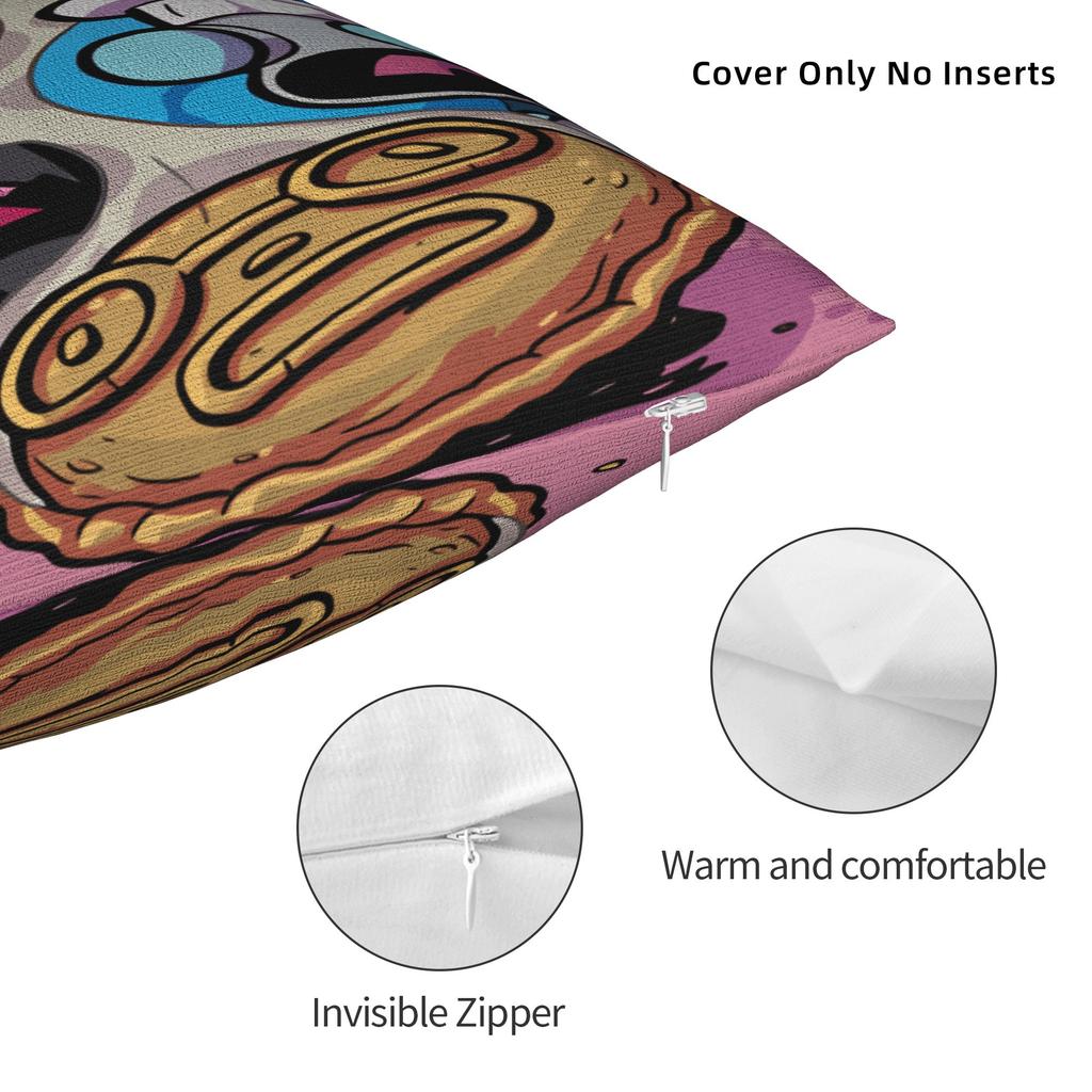 Pillow Case I-Invader Zim Anime Graphic Pillow Cover For Sofa Home Decor Cute Funny Pillowcases