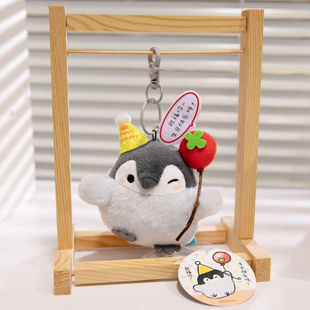 Animals Penguin Keychain Backpack Charms Cute Bag Pendant Unique Cartoon Plush Doll Pendant  Women