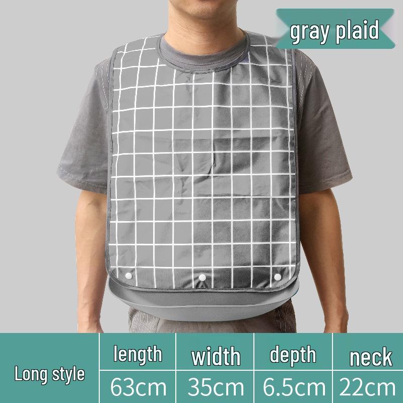 Waterproof Adult Feeding Bib for Elderly - Large Size Saliva Apron
