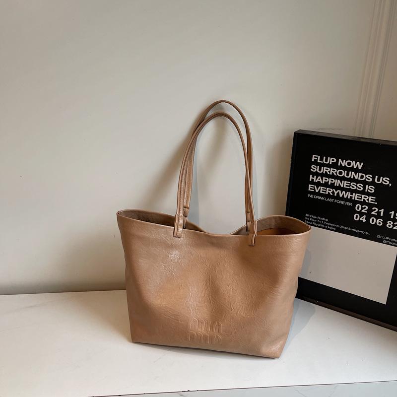 

2025 Осень/Зима Универсальная Сумка-тоут большой вместимости в ретро-стиле – Женская модная наплечная сумка и сумка для мамы и ребенка