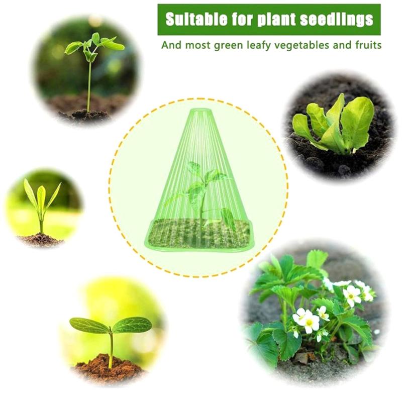 5 Pcs Durable Seedling Shield Nursery Protector Reusable Plant Guards Clock Cover from Bird & Frost Damage New