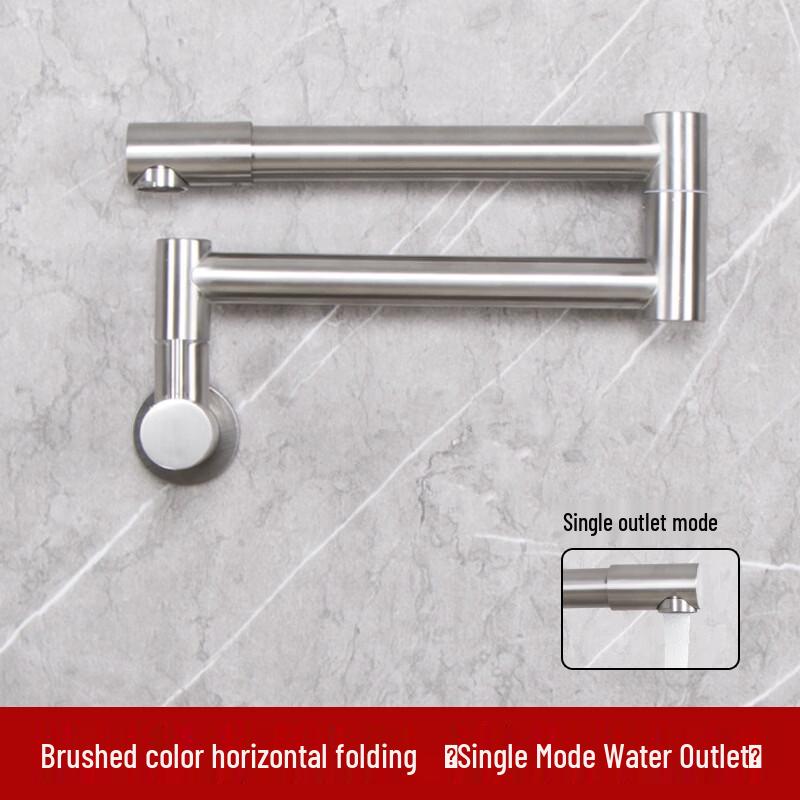 Handun Dual Control Wall-Mounted Foldable Kitchen Faucet