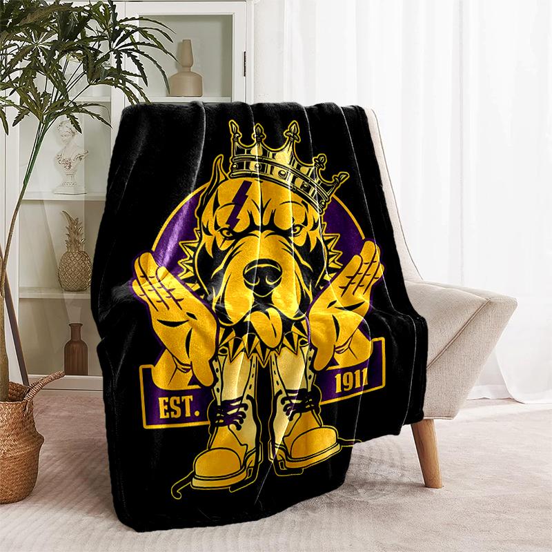 1pc Blanket Omega Psi Phi logo1 Print Design, Lightweight Blanket for Sofa, Bed- Soft &Warm, Gift for All Seasons like Christmas, Halloween