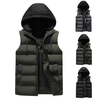 Lässige Herrenweste Herren Lockere Warme Daunen-Baumwollweste Jacke