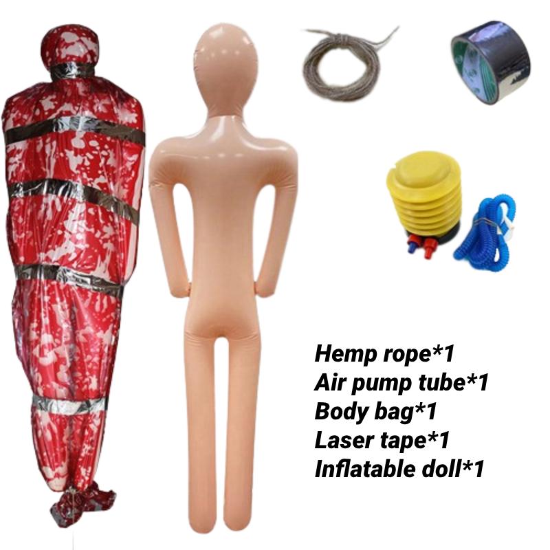 

Мертвый Реквизит Жертва Страшный Поддельный Труп Тело в Мешке Уличный Ужас Хэллоуин Декор Bloody