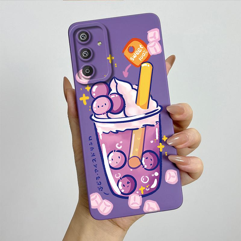 Phone Case for Samsung Galaxy M15 5G F15 5G Fashion Painted Half-wrapped Case Soft Silicon Cases E156 M156 Protection Back Cover