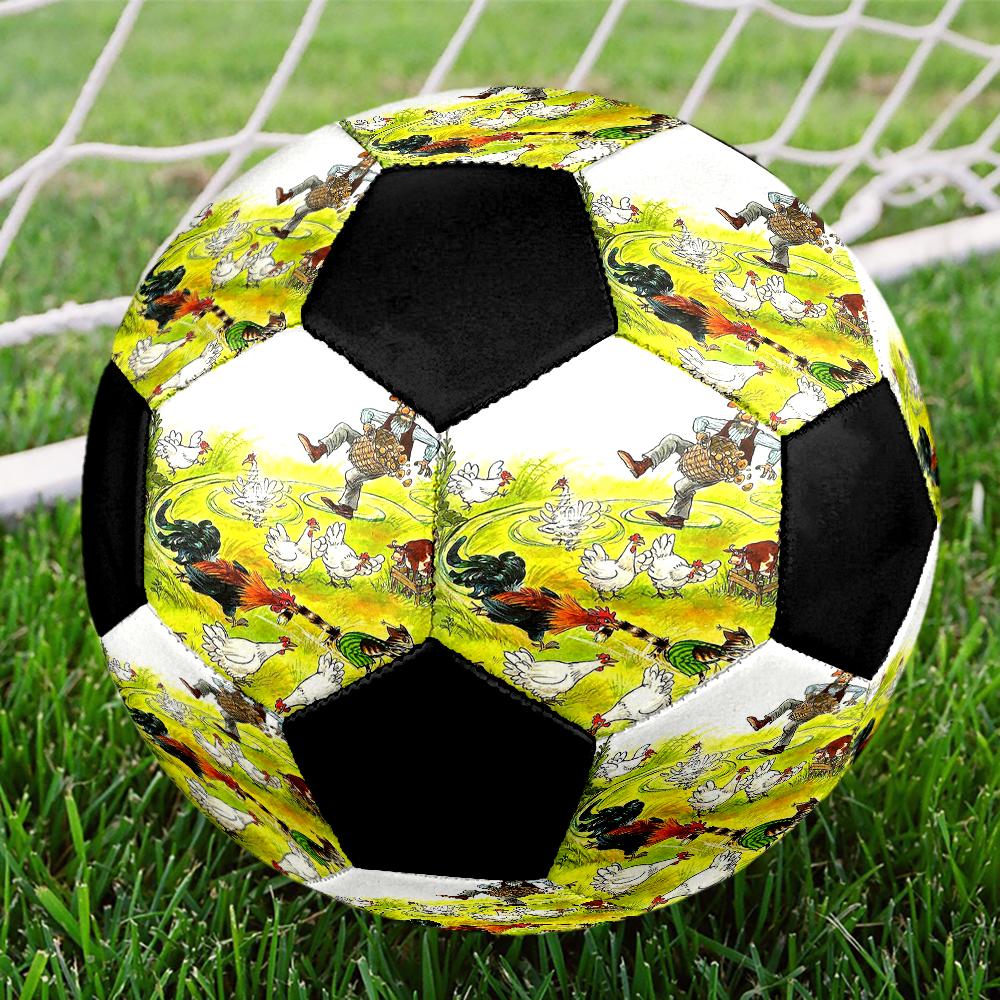 Pettson and Findus Theme Size 5 Soccer Ball, Suitable for Both Indoor and Outdoor Matches, a Gift Suitable for Everyone.