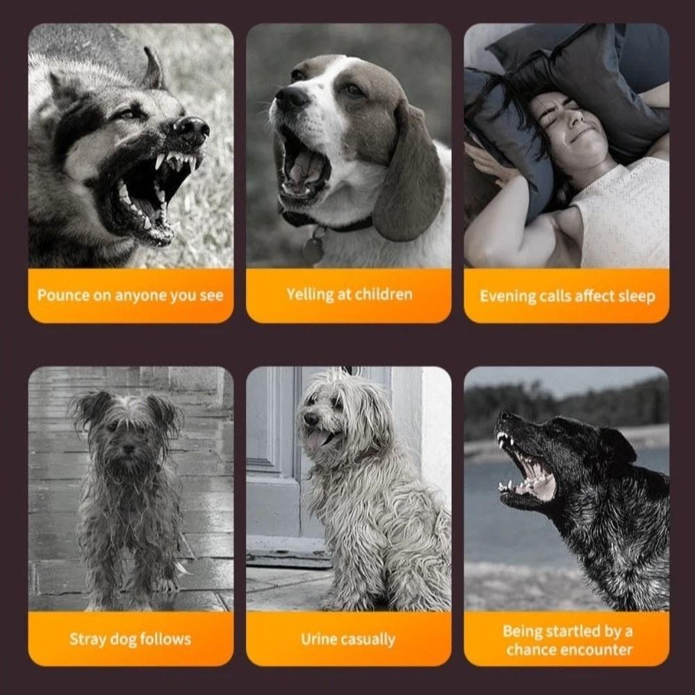 Smart Ultrasonic Dog Repeller LED Light Dog Removal Device Bark Deterrent Device  Pet Training