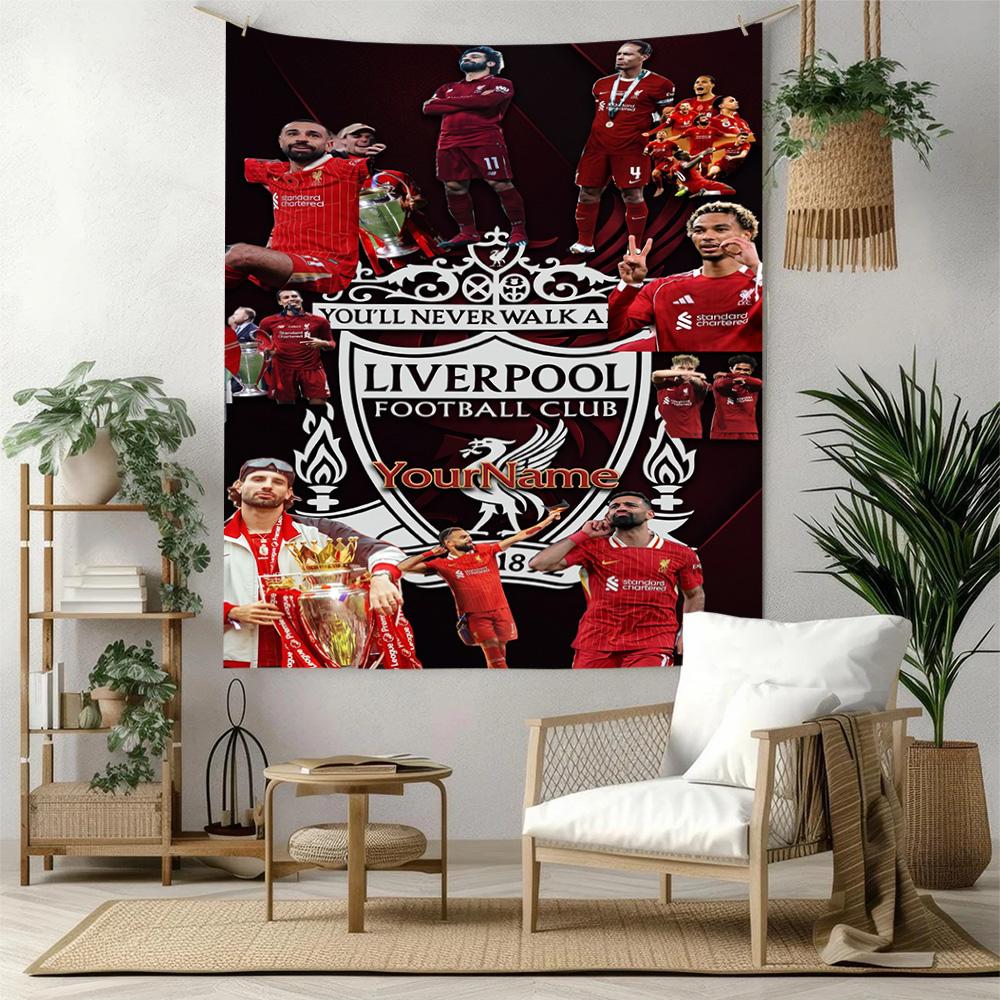 Liverpool Custom Your Name Wall Decor Tapestry Art For Pet Memorial Birthdaywedding Party Backdrop Family Gift