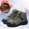 38-46 Men's Winter New Large Size Plus Velvet High Side Hiking Shoes Men's Hiking Shoes Cotton Shoes