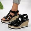 Fashion Shoes for Women Fashion Wedges Rome Sandals Hollow Out Thick Bottom Summer Sandles Woman Plus Size Platform Gladiator Sandals