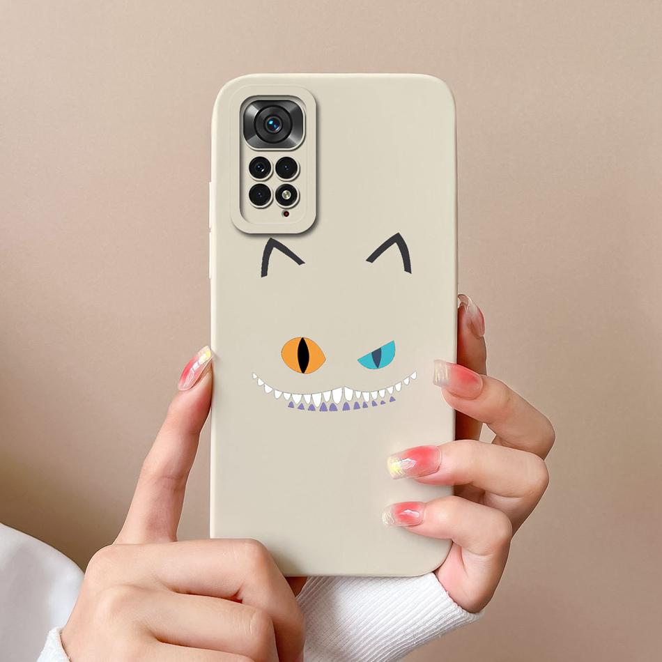 For Redmi Note 11S 4G 5G Phone Case Love Heart Liquid Silicone Camera Protection Back Cover For Xiaomi Redmi Note11S 11 S Funda