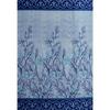 2 Piece Garden Panel Eyelet Polyester Curtains / Blue
