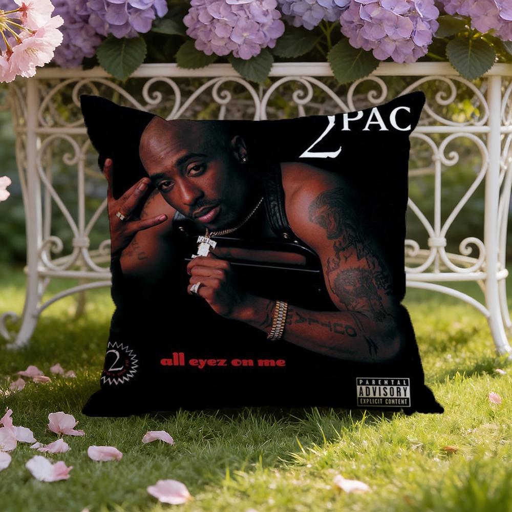 2P-PAC Tupac S-Shakur Cushion Cover Home & Car Dual-Scene Pillow Cover: Reversible for Premium Comfort