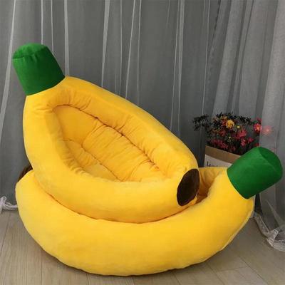 Dog Litter Cat Litter Four Seasons Universal Warm Thickening Cute Soft Small and Medium-sized Pet Litter Detachable Banana Nest