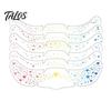 Cosmetic Stickers for Music Festivals 6Pcs Holographic Freckle Stickers, Shimmer Temporary Face Tattoos with Waterproof Decals Parties Adhesive, Easy