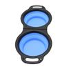 Collapsible Dog Bowls 2 In 1 Thickened Odorless Portable Foldable Pet Cat Food Water Bowls with