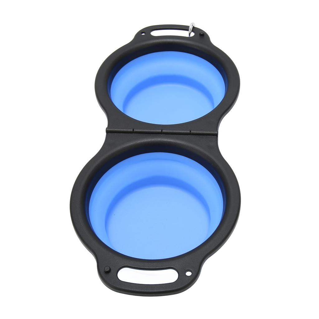 Collapsible Dog Bowls 2 In 1 Thickened Odorless Portable Foldable Pet Cat Food Water Bowls with